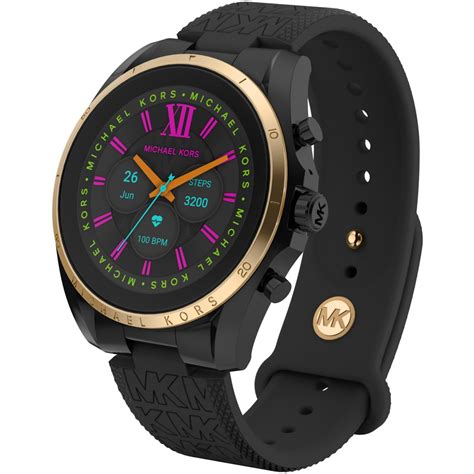 michael kors smartwatch bradshaw black|Michael Kors smartwatch gen 6.